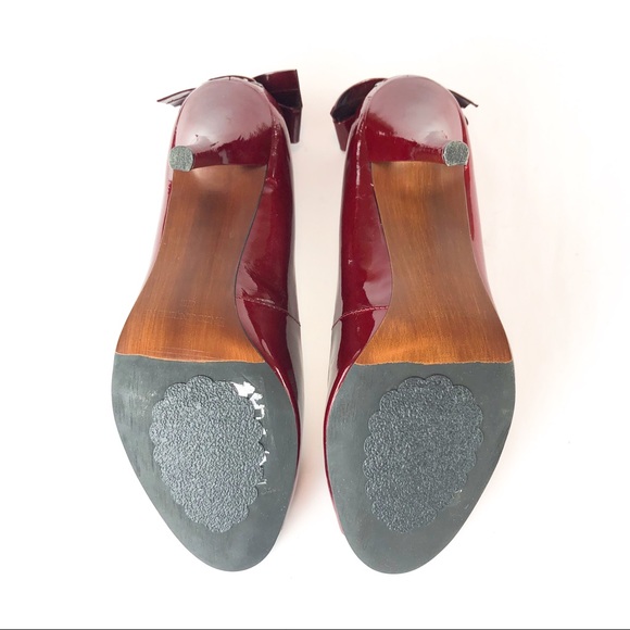 Enzo Angiolini Patent Leather Peep Toe Heels - Picture 14 of 15